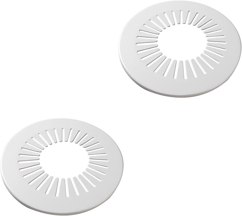CAcoverVA Flange Pipe Cover Decoration, 2.36 to 3.07 in (60-78mm) PP Plastic Escutcheon Collar Water Pipe Drain Line Cover, Plumbing Cover Plates for Wall Tube Decor, White, 2 Pieces - Image 1